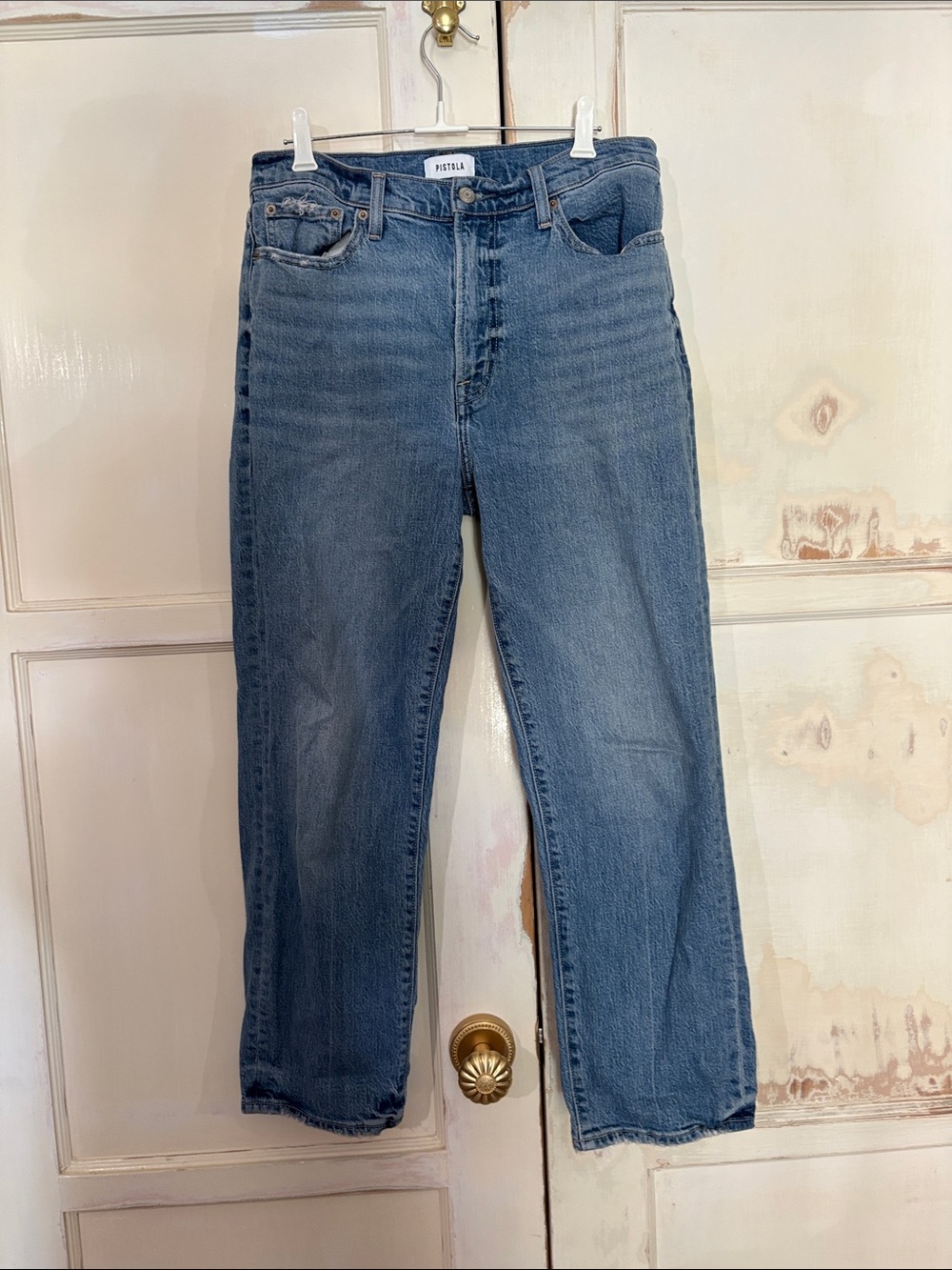 Pistola Faded Denim Jeans in Light Blue Wash